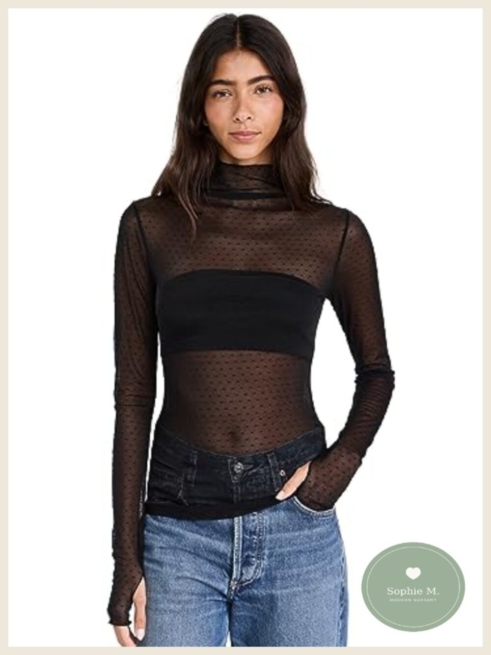 Free People On The Dot Layering Tank Top Lightweight Mesh